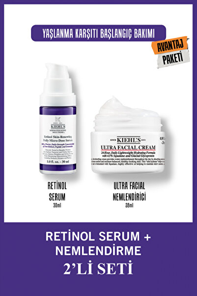 Kiehl's Retinol İçerikli Kırışıklık ve İnce Çizgi Görünümünü Azaltıcı,Sıkılaş...