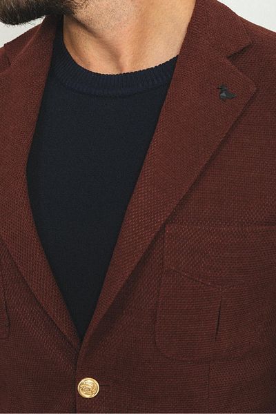 Mcr Textured Pocket Slim Fit Men's Jacket Brown - 40255.22K