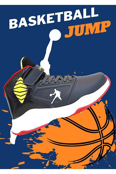 Jump Kidessa 1755-29196 Ultra Light Anatomical Sole Unisex Children's Basketball Shoes