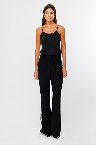 Moda İlgi Modailgi Γκρι Leopard Pattern Παντελόνι ρίγες - 7530