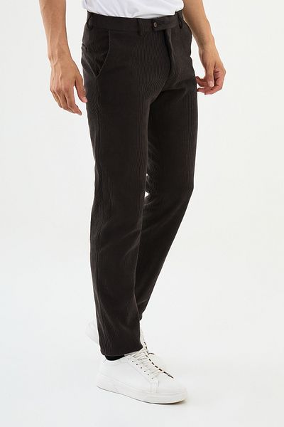 Mcr Striped Super Slim Fit Velvet Men's Trousers Brown - 38281.24K