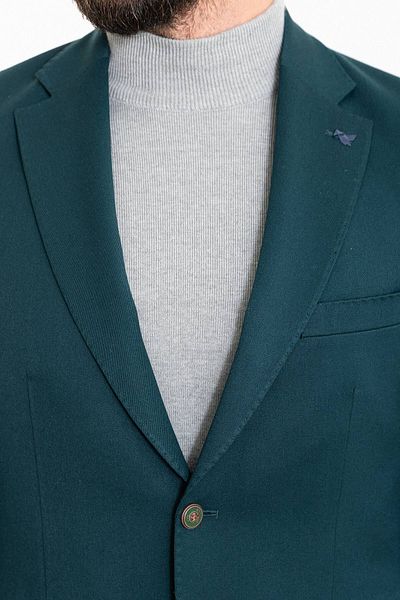 Mcr Straight Slim Fit Mono Collar Men's Jacket Emerald - 40329.23K