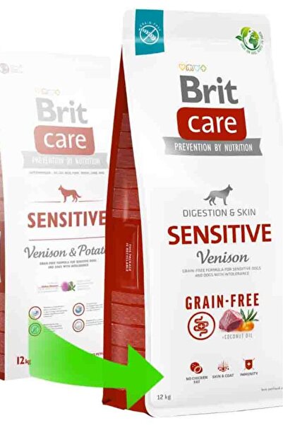 Brit Care Sensitive Geyikli ve Patatesli Tahılsız Köpek Maması 12kg (.07/2025) - Petshopundan