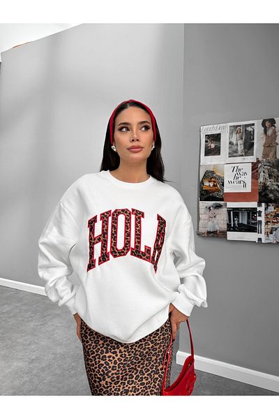 ESRAHELVACI Three Thread Raised Hola Sweatshirt