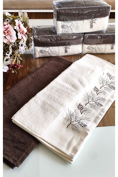 A.Z.H. Nurpak Dowry - Luxury 50x90cm, 100% βαμβάκι, πετσέτα προσώπου και ειδική συσκευασία δώρου (ΣΕΤ 2)