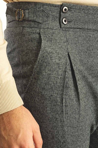 Mcr Pleated Slim Fit Men's Trousers Black - 38119.22K