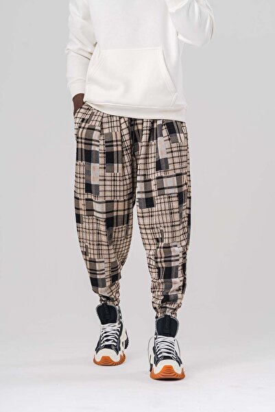 go gang own Плисиран плисиран широк шалвар с еластична талия и крачоли