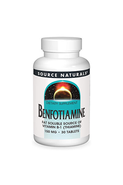 source naturals بنفوتيامين، 150 ملغ، 30 قرصًا