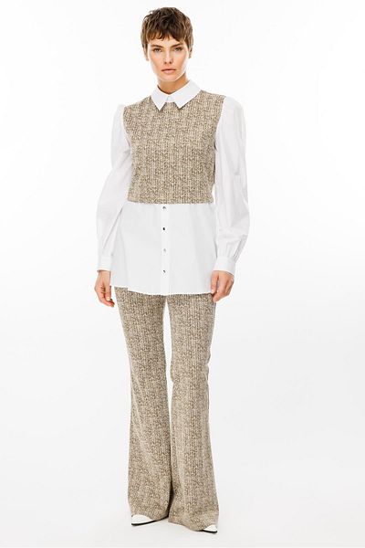 Moda İlgi Modailgi Spanish Leg Knitted Trousers - Khaki 1573,7967