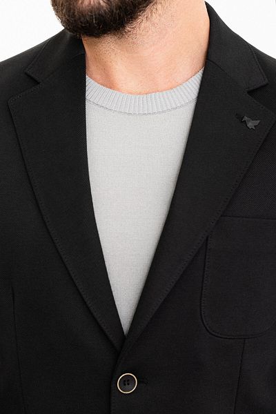 Mcr Straight Slim Fit Bag Pocket Mono Collar Men's Jacket Black - 40334.23K