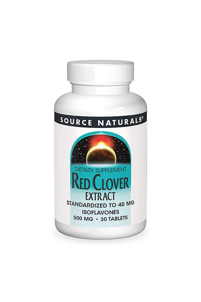 source naturals Red Clover Extract, 500 mg, 30 Tablets