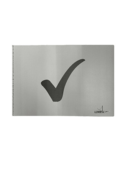 Linea 35x50 cm Gri PP Kapak Spiralli 30 Yapraklı 120 gr Resim Defteri