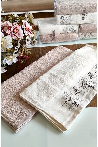 A.Z.H. Nurpak Dowry - Luxury 50x90cm, 100% βαμβάκι, πετσέτα προσώπου και ειδική συσκευασία δώρου (ΣΕΤ 2)