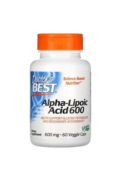 Doctor's Best Άλφα-Λιποϊκό Οξύ 600mg 60 Φυτικές Κάψουλες