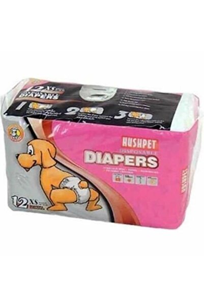 Hushpet Disposable Deapers Köpek Tuvalet Bağlama Bezi- Külot (XS) ( 2-4kg, 25...
