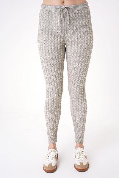 CHUBA Γκρι Soft Key Knitwear Γυναικείο κολάν - Πλεξούδα μαλλιών 25W3017