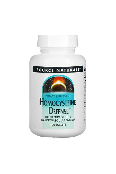 source naturals دفاع الهوموسيستين، 120 قرصًا