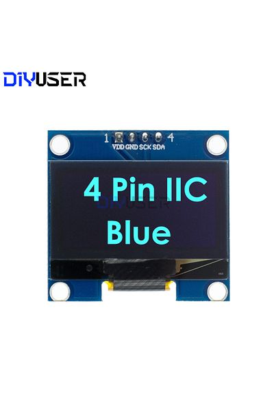 Choice BLUE DIYUSER 1.3" IIC OLED Display Module White Blue Color Drive Chip SH1106 128X64 1.3 Inch LCD IIC