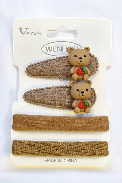 AYMETA Set de 2 cleme pentru copii cu caracter și 2 catarame de cauciuc