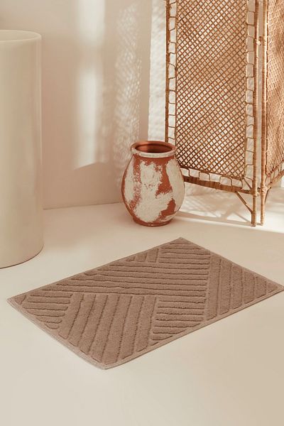 Karaca Home Sarah Anderson Comrade Bath Mat Mink