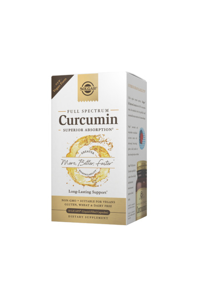 Solgar الكركمين الطيفي الكامل، 30 كبسولة هلامية مملوءة بالسوائل