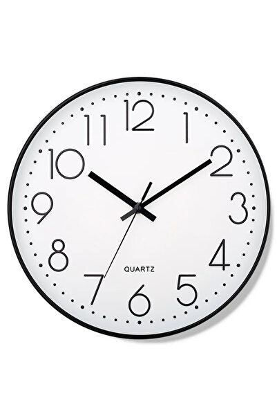 Choice 8 inch Style 1 Round Wall Clock, Modern Silent 8 Inch Wall Clock, Quartz Movement Battery Powered, D