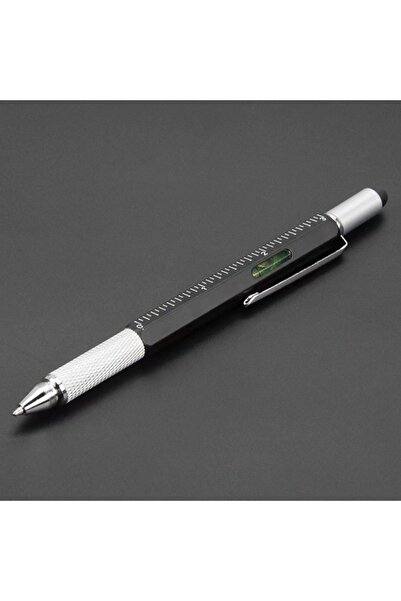 Choice Black 7 in1 Multifunction Ballpoint Pen with Modern Handheld Tool Meas...