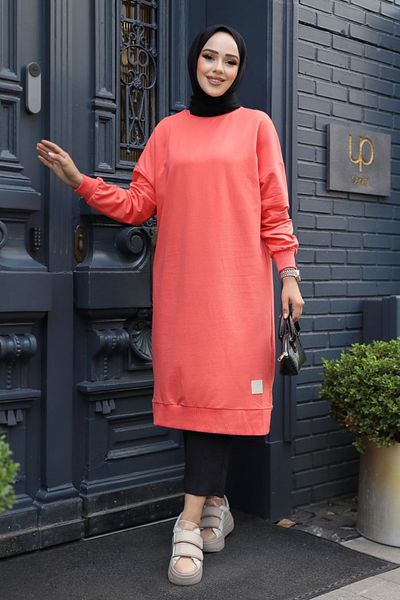 Neva Style تونيك حجاب مرجاني 30645MR