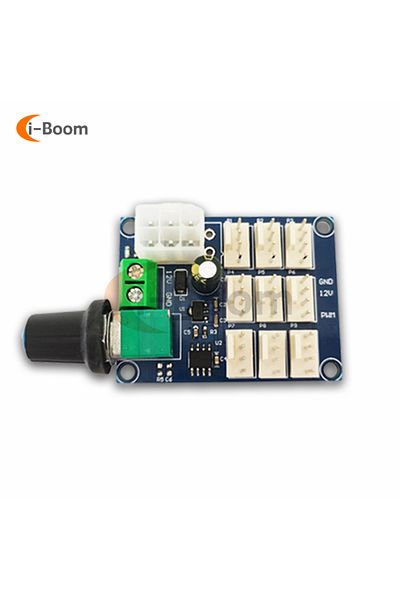 Aideepen Multi-Channel Fan Motor Speed Controller PWM Speed Governor 12V 2A For PC Computer chassis fan