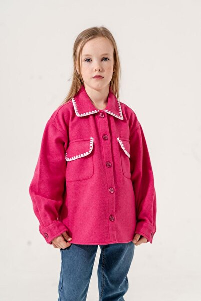 GİYİCEM Cămașă cu croșetat colorată pentru fetiță