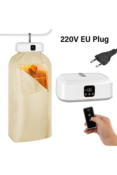 Choice مجفف ملابس كهربائي قابل للطي يعمل بقابس أوروبي 220 فولت، معقم بالأشعة فوق البنفسجية