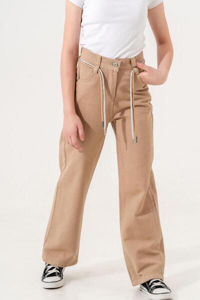 GİYİCEM KIZ ÇOCUK REKLİ KETEN PANTOLON