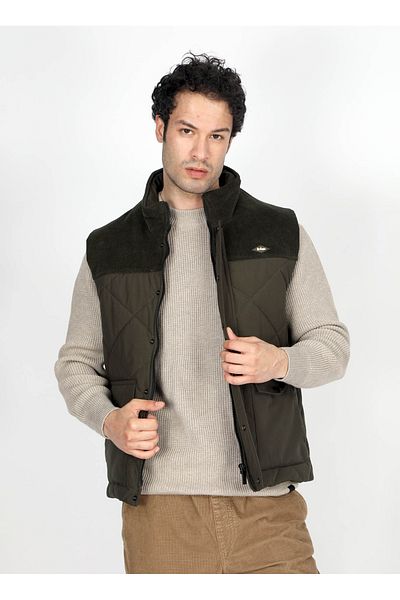 Lee Cooper Men's Khaki Vest - 251 Lcm, 235003   Cliff Khaki