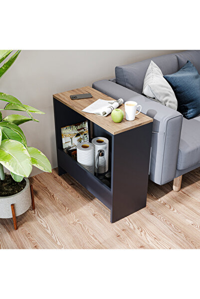 ROOMART Siena Sehpa Koltuk Sehpası, Yan Sehpa, Zigon Sehpa, Servis Sehpası