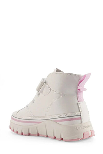 U.S. Polo Assn. U.S. Polo Assn. Keltes 4 Pr Phlon Light Sole Velcro Ankle Children's Sports Shoes White