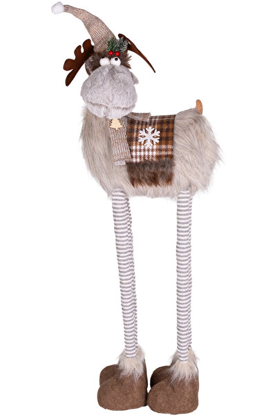 Herdekora Christmas Ornament Deer Figure Telescope Extending Legs Lighted Bro...