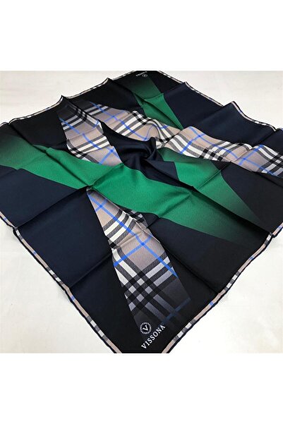 Vissona Tivil Emerald Green - Μεταξωτό Μαντήλι Ναυτικό Μπλε DGN 50581 - 0036 - 0033