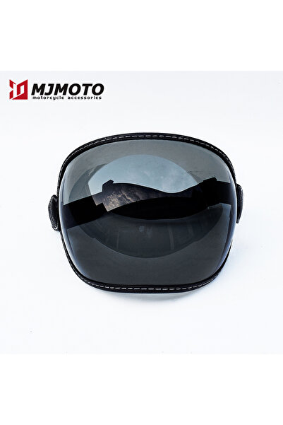 Choice Black Retro Motorcycle Goggles Full Face Helmets Lens Glasses Moto Hel...
