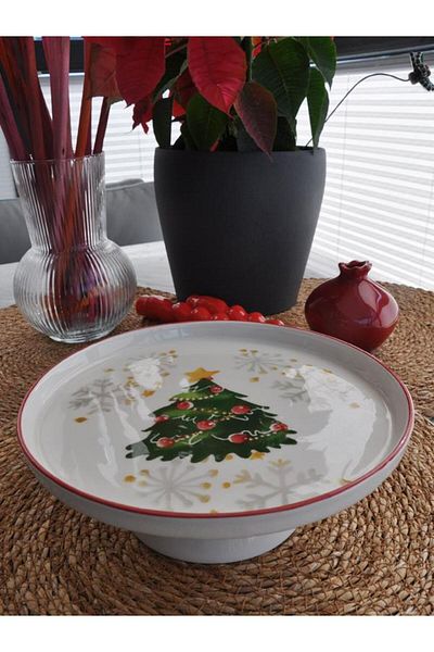 M'art Home 2025 New Year Cake Stand - 20 cm