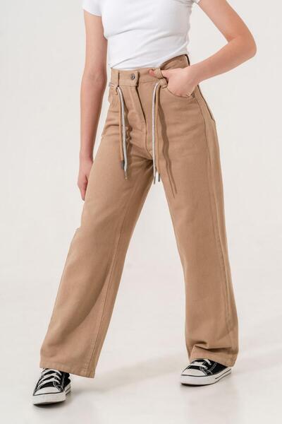 GİYİCEM KIZ ÇOCUK REKLİ KETEN PANTOLON