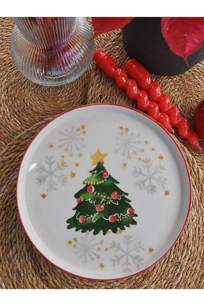 M'art Home 2025 New Year Cake Stand - 20 cm