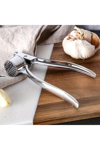 DORRY HOME 6 قطع من الفولاذ المقاوم للصدأ 3 ملاعق تقديم، ملاعق آيس كريم، هراسة الثوم، منخل الدقيق