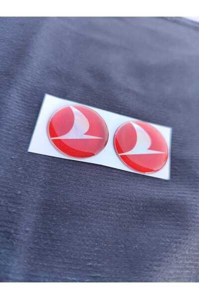 CEBECİOTO TURKISH AIRLANCE HOLOGRAM  PLAKA PULU 2 ADET STİCKER OTO-MOTO AKSESUAR