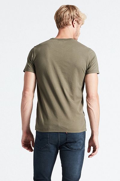 Levi's Tricou pentru bărbați kaki cu decolteu triplu 56605-0110