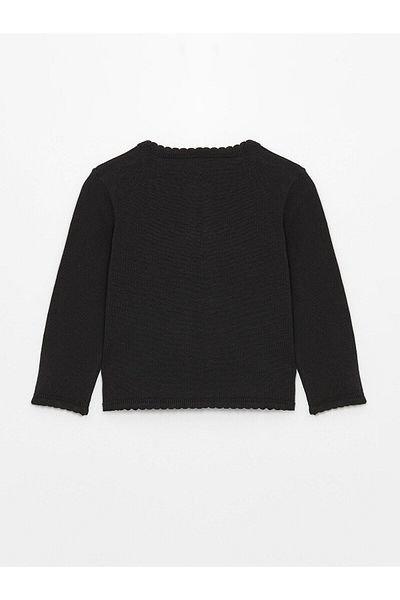 LC Waikiki Lcw Kids Crew Neck Basic Long Sleeve Girl's Cardigan