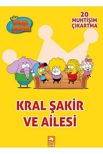 Karma Kitaplar King Shakir and His Family - Sticker Coloring Book Missing Piece Publications Book (with Protection Bag)