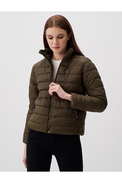Jimmy Key Khaki Slim Fit Double Sided Puffer Jacket