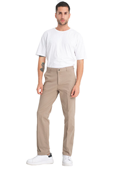 Varetta Ανδρικό παντελόνι από καμβά με τσέπες βιζόν Casual Winter Thick Regular Lycra