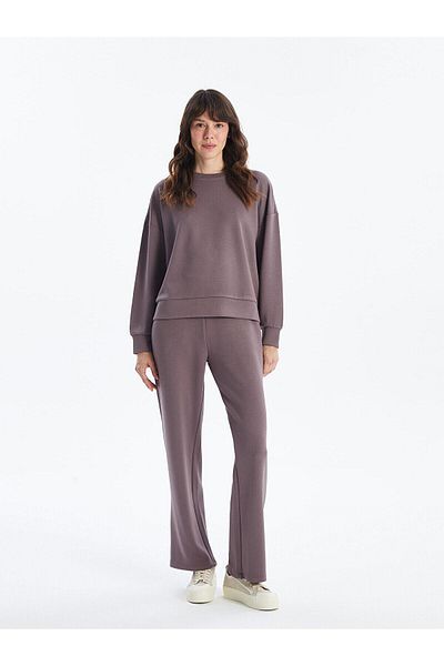 LC Waikiki Pantaloni de trening drepti pentru femei LCW Vision cu talie elastică