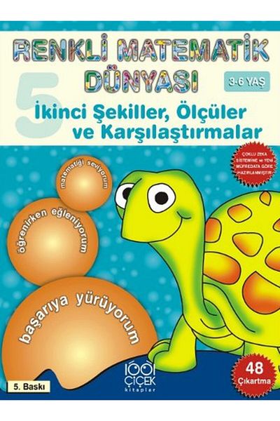 Karma Kitaplar 5 1001 Colorful Floral Math Books